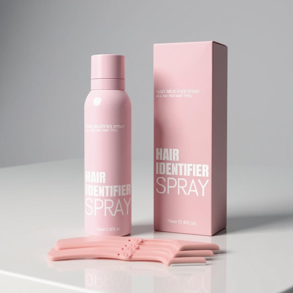 Hair Identifier Spray For Face Shaving With 4 Pcs Razor