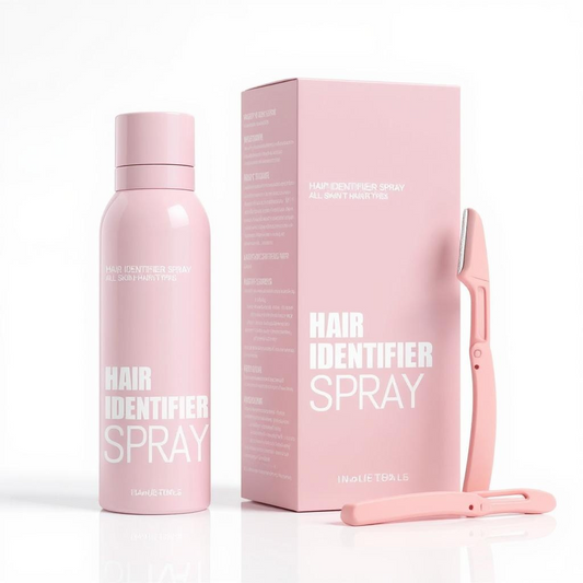 Hair Identifier Spray For Face Shaving With 4 Pcs Razor